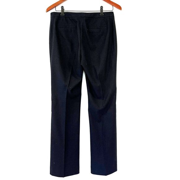 Halogen Navy Blue Women's Dress Pants Taylor Fit Flat Front Textured 6P - Picture 3 of 6